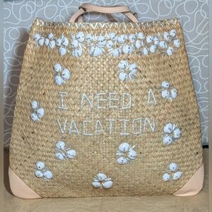 Kate Spade A Day Away Straw Tote NWT